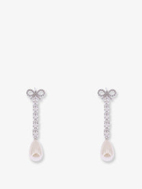 self-portrait Women's Brass Earrings Silver