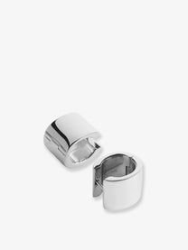 Toteme Women's Brass Huggie Earrings Silver