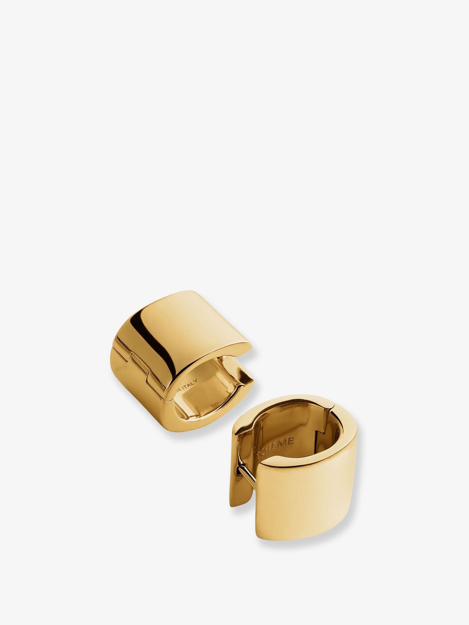 Toteme Women's Brass Huggie Earrings Gold