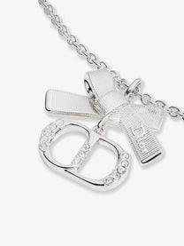 Dior Women's Brass Necklace Silver