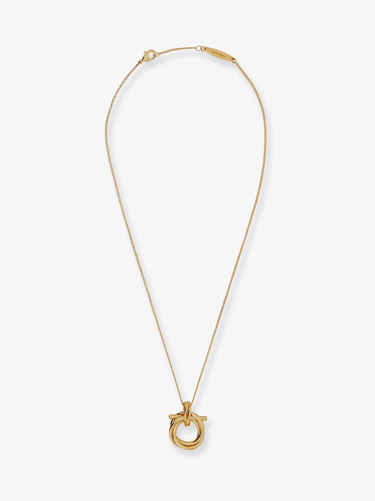 Ferragamo Women's Brass Necklace Gold