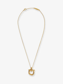 Ferragamo Women's Brass Necklace Gold