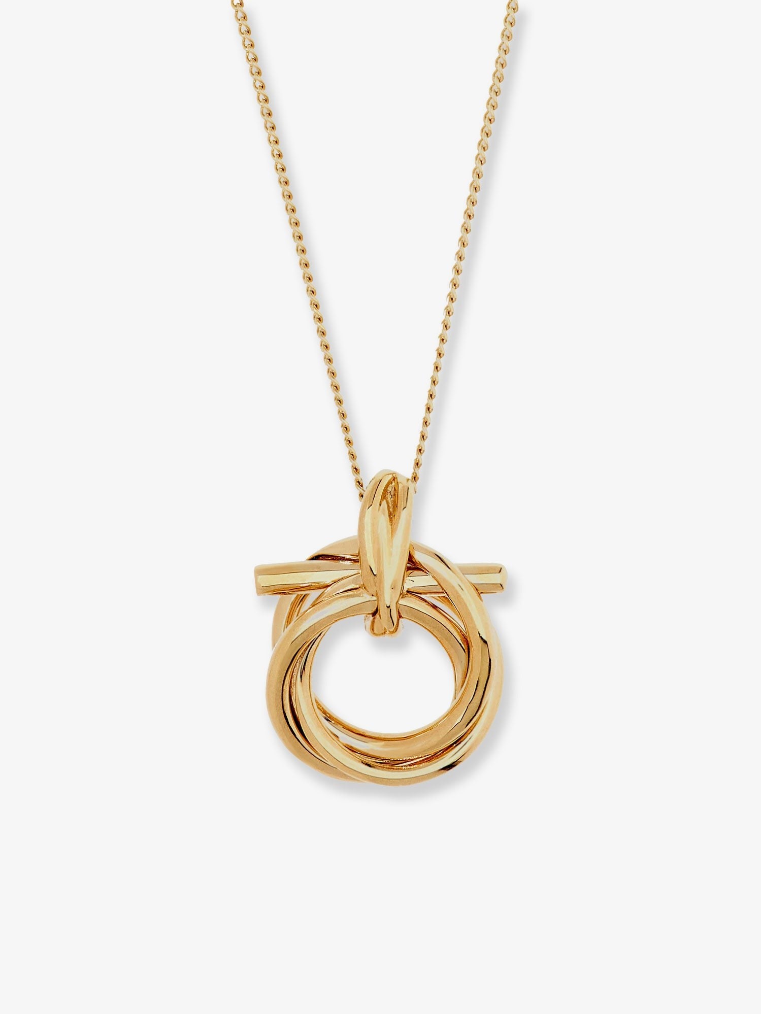 Ferragamo Women's Brass Necklace Gold