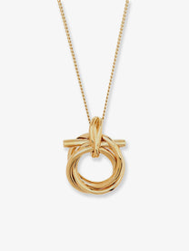 Ferragamo Women's Brass Necklace Gold