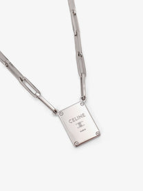 Celine Men's Brass Necklace Silver