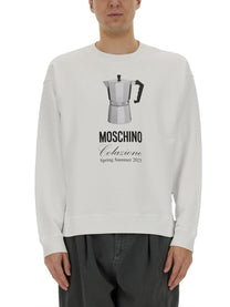 Moschino Men's Breakfast Sweatshirt White