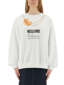 Moschino Women's Breakfast Sweatshirt White