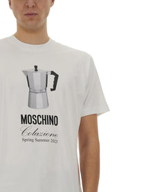 Moschino Men's Breakfast Shirt White