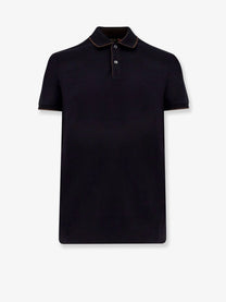 Loro Piana Men's Brentwood Cotton Piqué Polo Shirt Blue