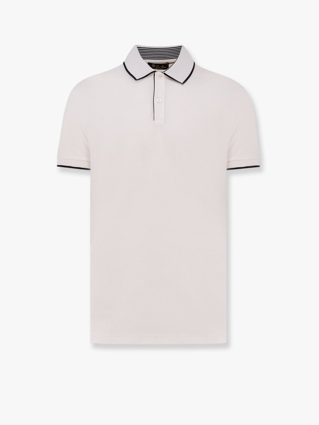 Loro Piana Men's Brentwood Cotton Polo Shirt White