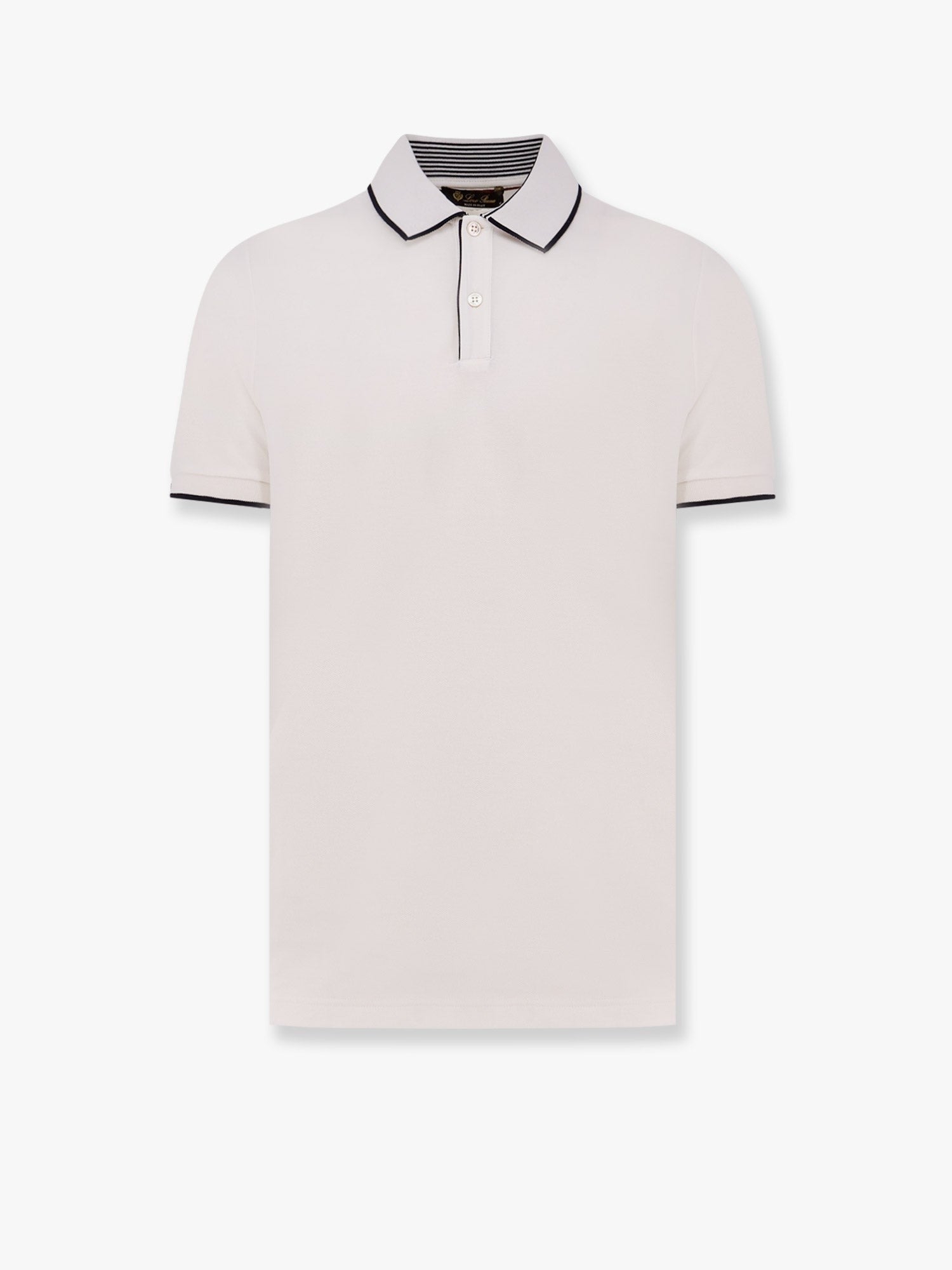Loro Piana Men's Brentwood Cotton Polo Shirt White