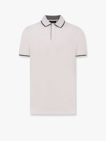 Loro Piana Men's Brentwood Cotton Polo Shirt White