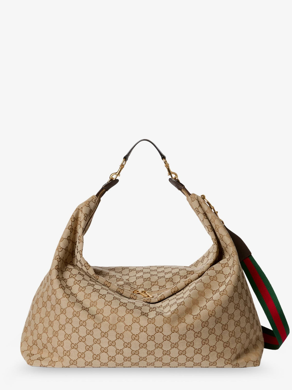 Gucci Men's Brera GG Fabric Crossbody Bag Beige