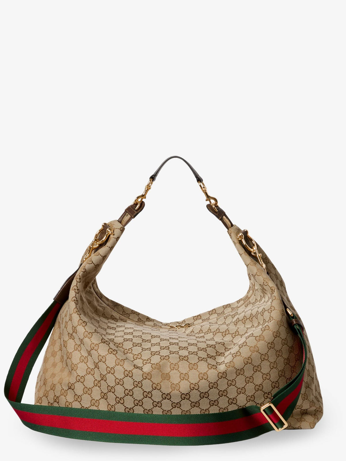 Gucci Men's Brera GG Fabric Crossbody Bag Beige