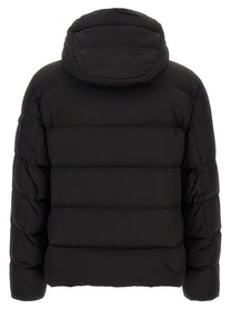 MooRER Brett Bomber Jacket Acqua Line Black