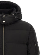 MooRER Brett Bomber Jacket Acqua Line Black