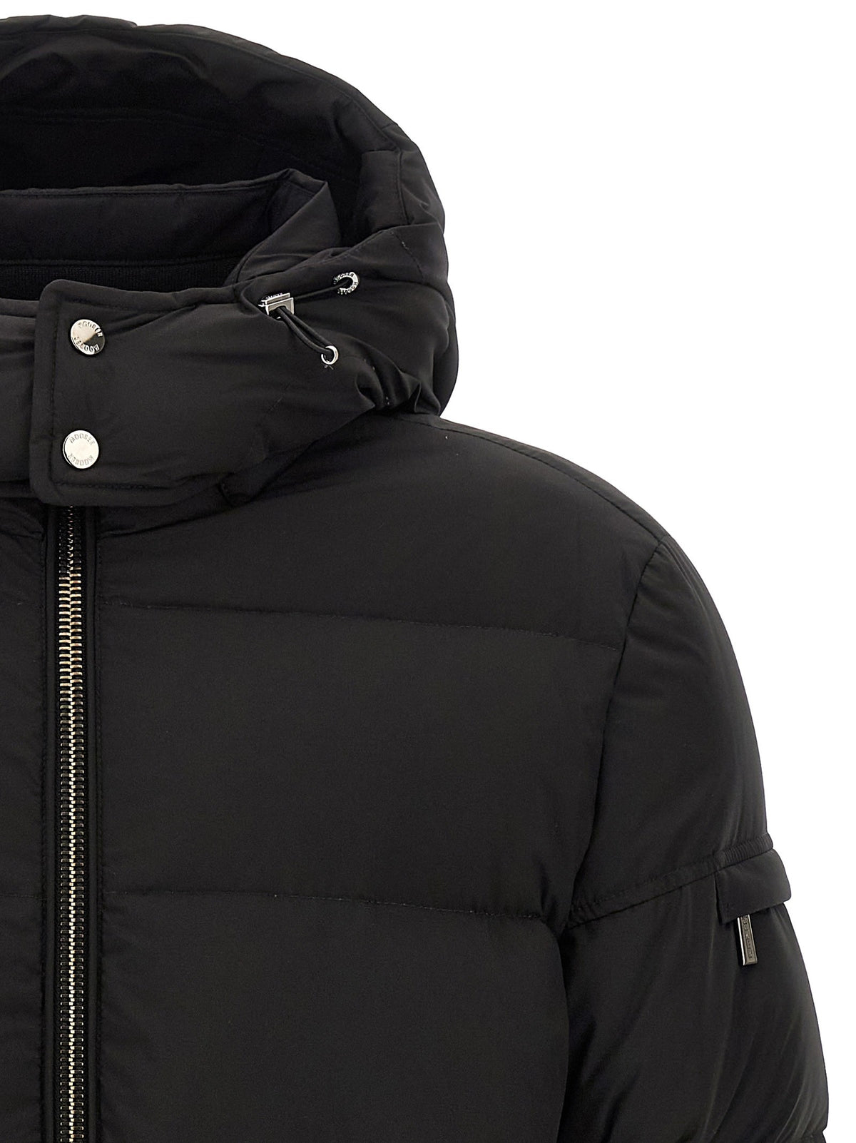 MooRER Brett Bomber Jacket Acqua Line Black