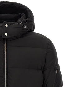 MooRER Brett Bomber Jacket Acqua Line Black