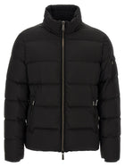 MooRER Brett Bomber Jacket Acqua Line Black