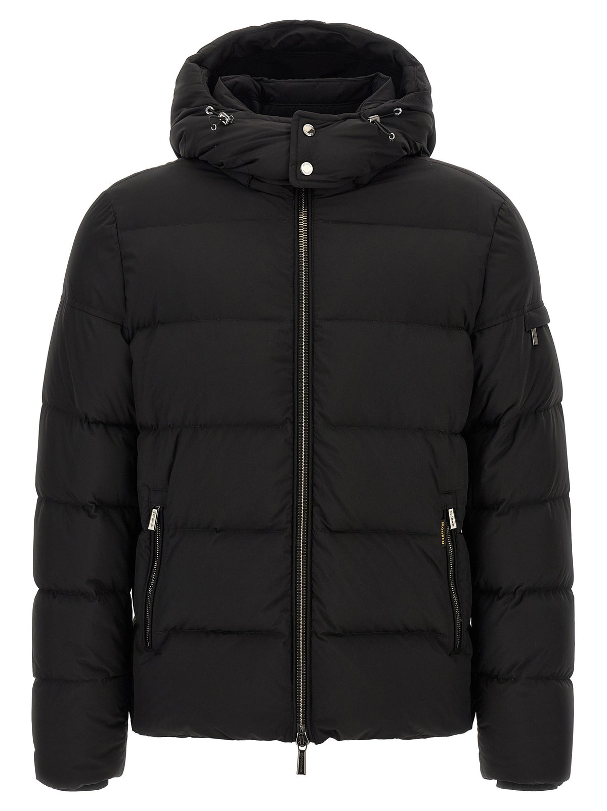 MooRER Brett Bomber Jacket Acqua Line Black