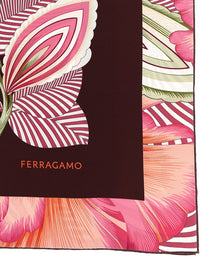 Ferragamo Brezza Print Scarf Gold