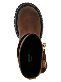 Moschino Brick Boots Brown