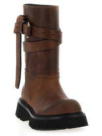 Moschino Brick Boots Brown