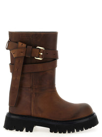 Moschino Brick Boots Brown