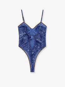 Diesel Women's Bridget Nylon Bodysuit Grey
