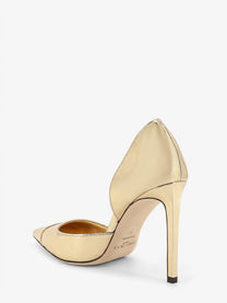 Jimmy Choo Women's Brigitte Liquid Metal Leather Décolleté Gold