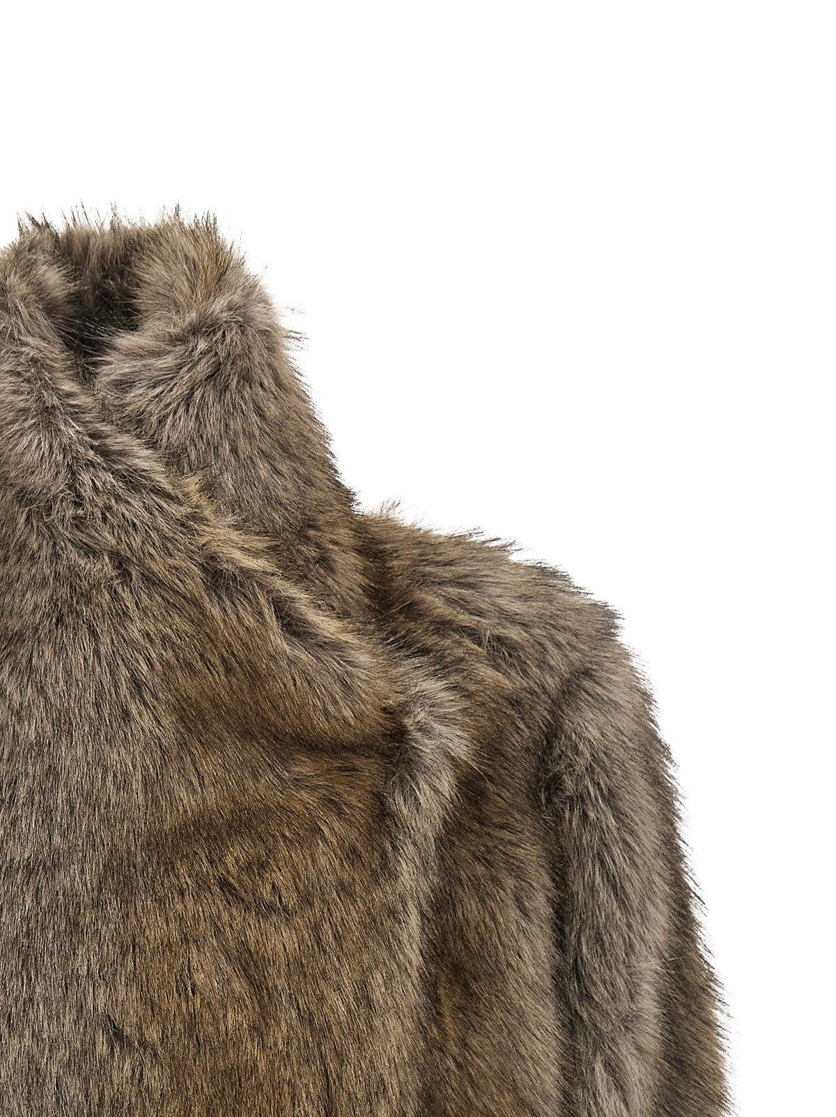 B&amp;B Couture Brigitte First Eco Fur Coat Brown