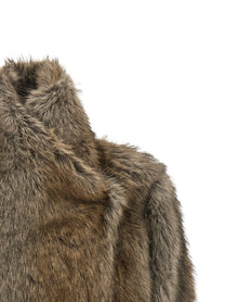 B&amp;B Couture Brigitte First Eco Fur Coat Brown