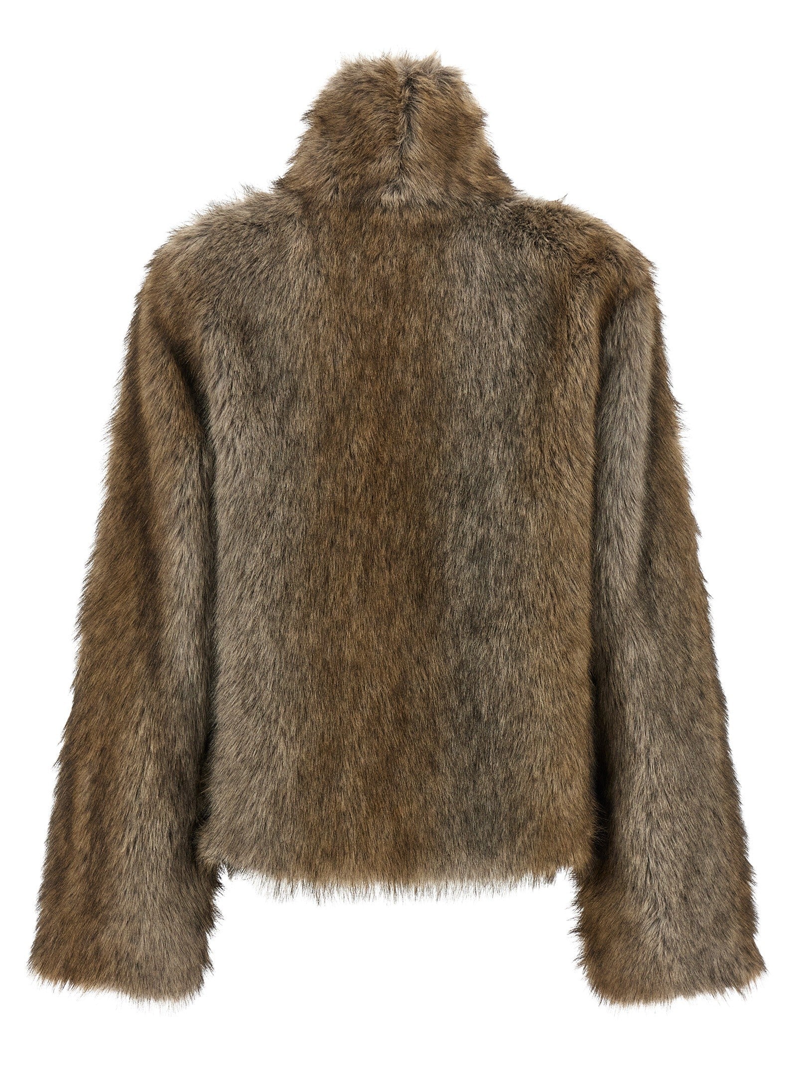 B&amp;B Couture Brigitte First Eco Fur Coat Brown