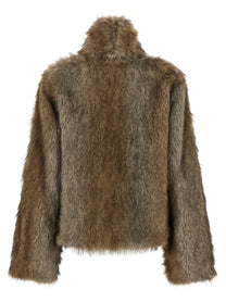 B&amp;B Couture Brigitte First Eco Fur Coat Brown