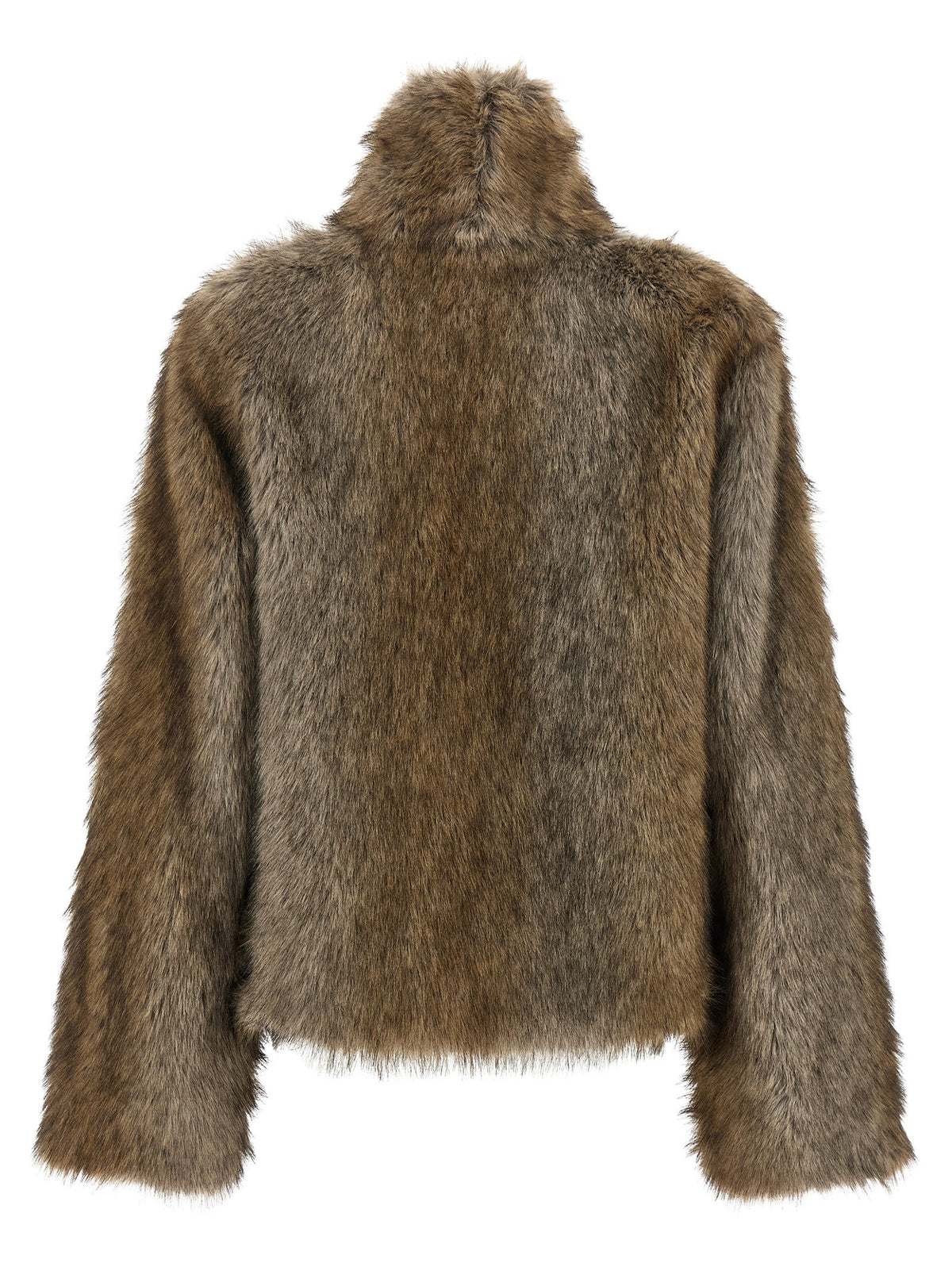 B&amp;B Couture Brigitte First Eco Fur Coat Brown, view 2