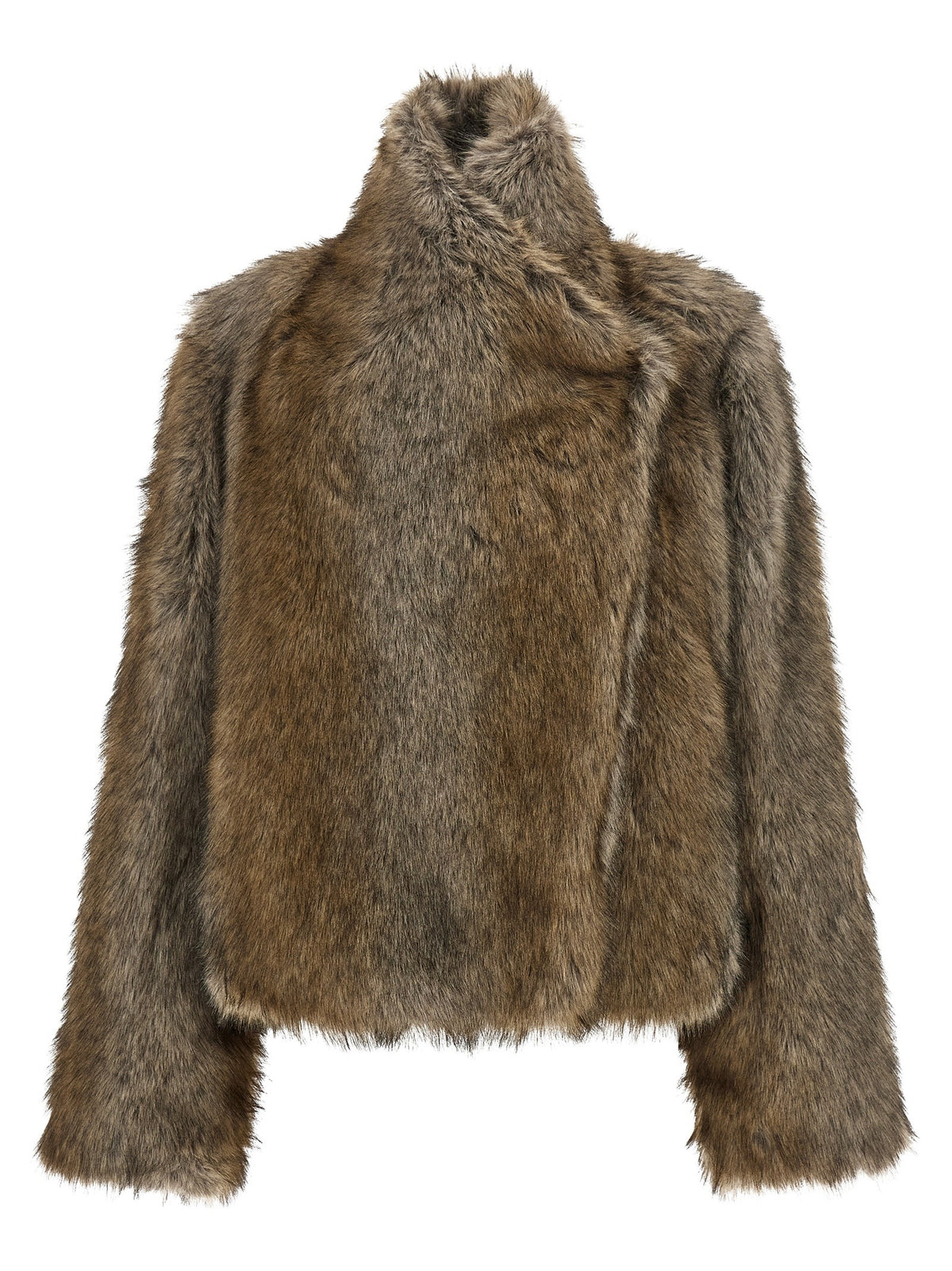 B&amp;B Couture Brigitte First Eco Fur Coat Brown