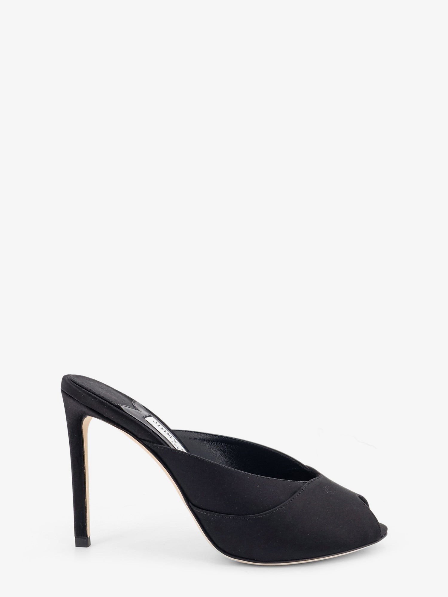 Jimmy Choo Women's Brigitte Mule Satin Sandals Black
