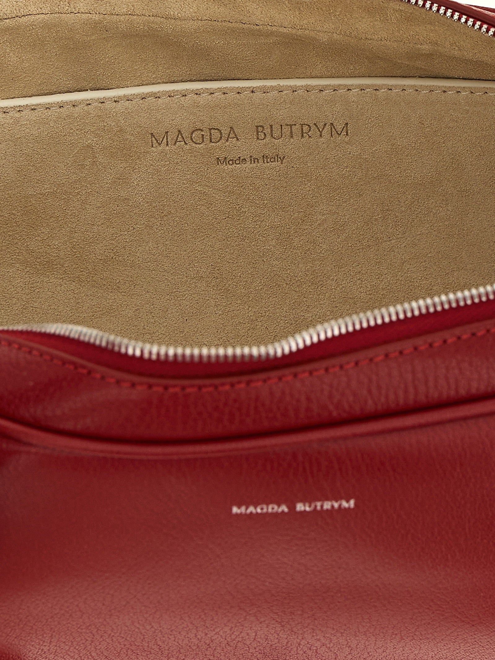 Magda Butrym Brigitte Trapeze Handbag Red