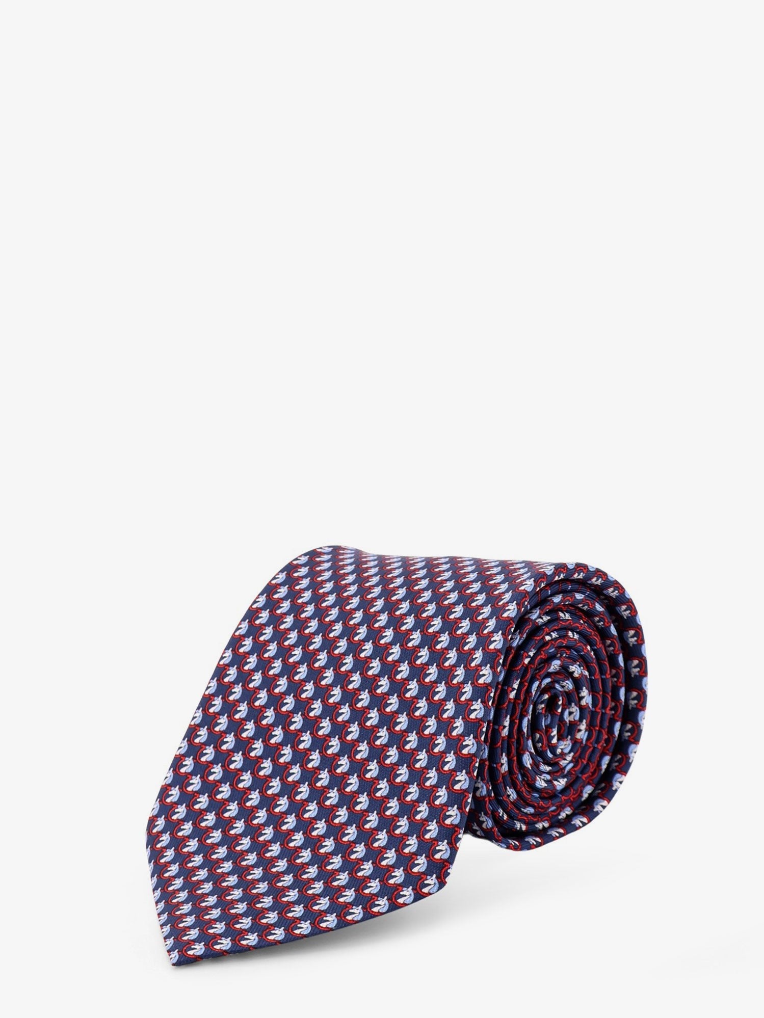 Ferragamo Men's Brio Silk Tie Blue