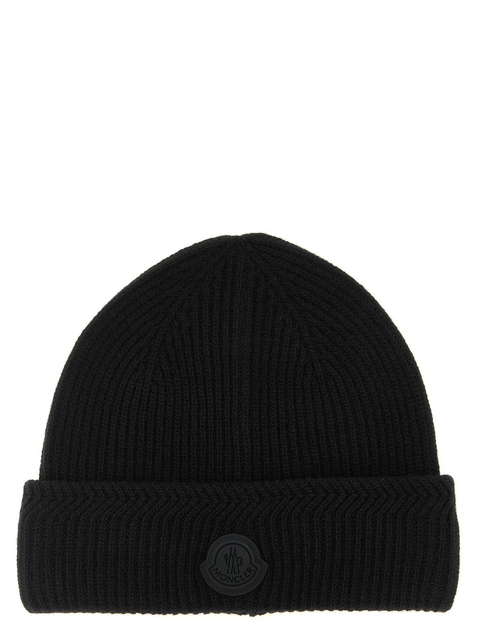 Moncler Brioche Half Stitch Cap Black