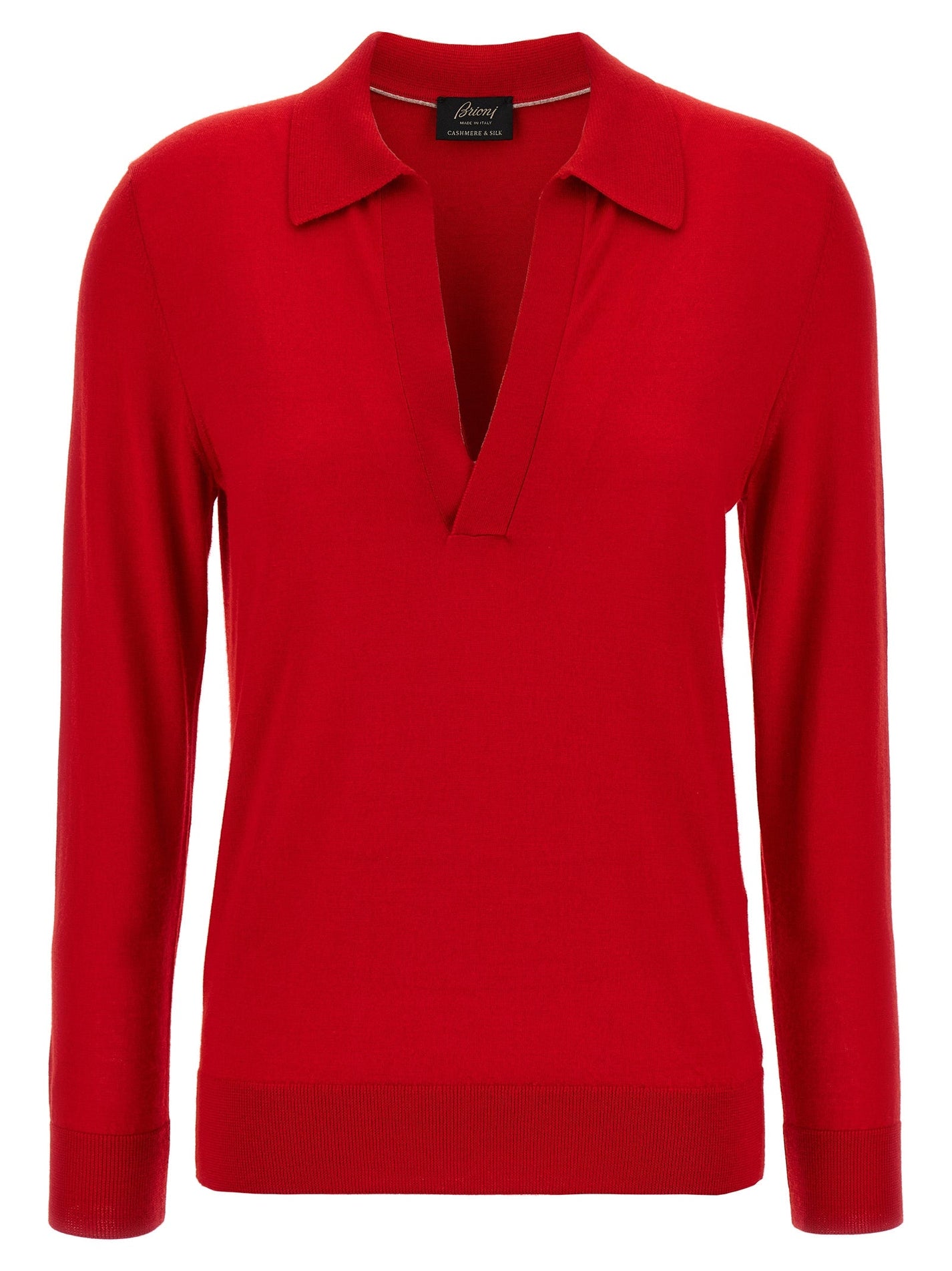 BRIONI - BRIONI - Cashmere and silk polo shirt - Women’s Tops