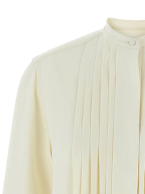 BRIONI - BRIONI - Pleated plastron shirt - Women’s Tops