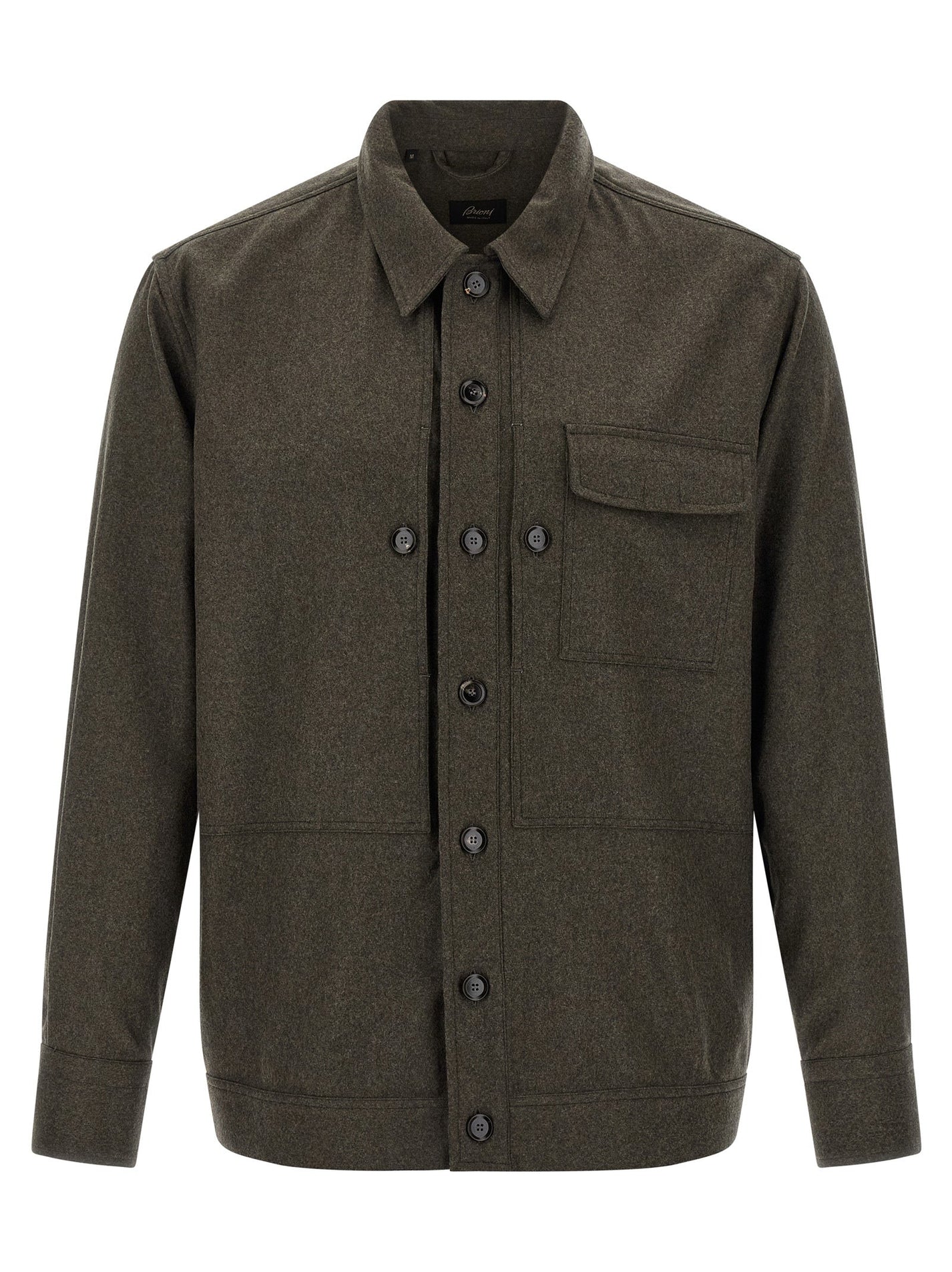BRIONI - BRIONI - Wool cloth overshirt - Men’s Tops