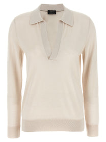 BRIONI - BRIONI - Cashmere and silk polo shirt - Women’s Tops
