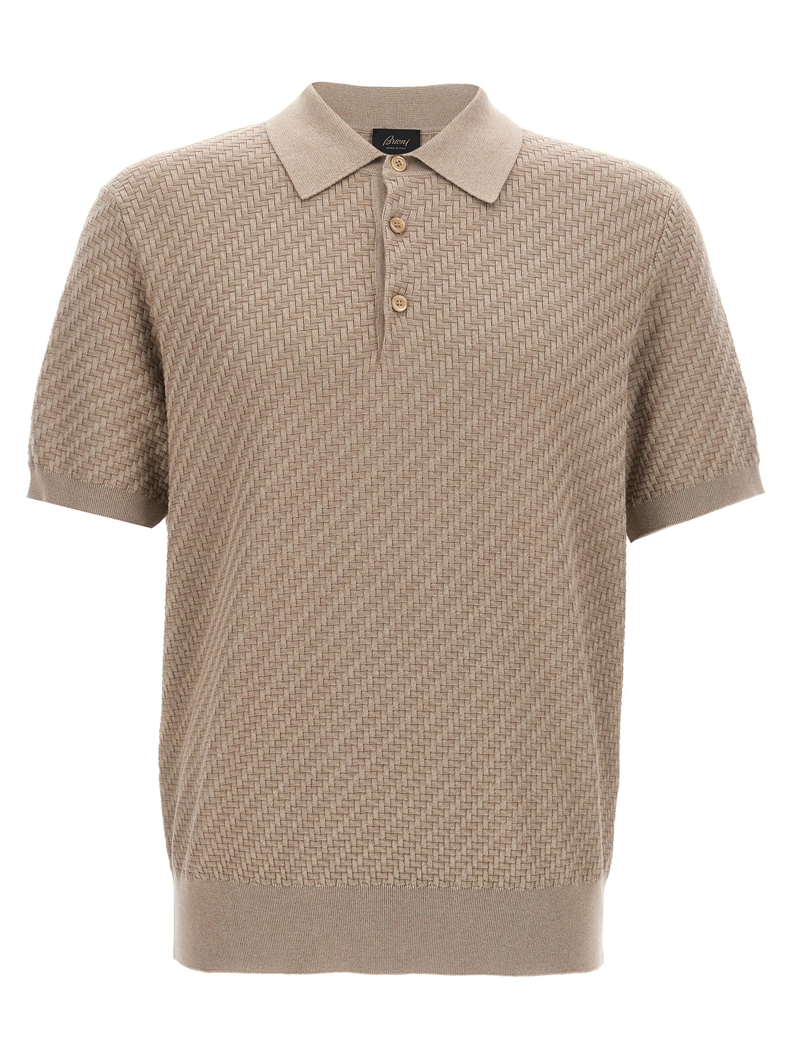 BRIONI - BRIONI - Knitted polo shirt - Men’s Top