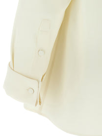 BRIONI - BRIONI - Pleated plastron shirt - Women’s Tops