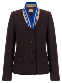 Dries Van Noten Britt Blazer Purple