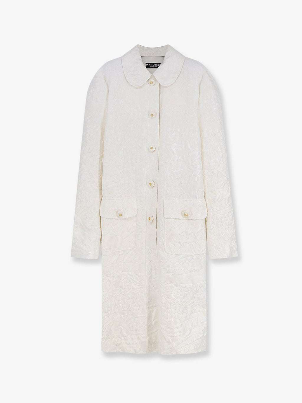 Dolce &amp; Gabbana Women's Brocade Coat White