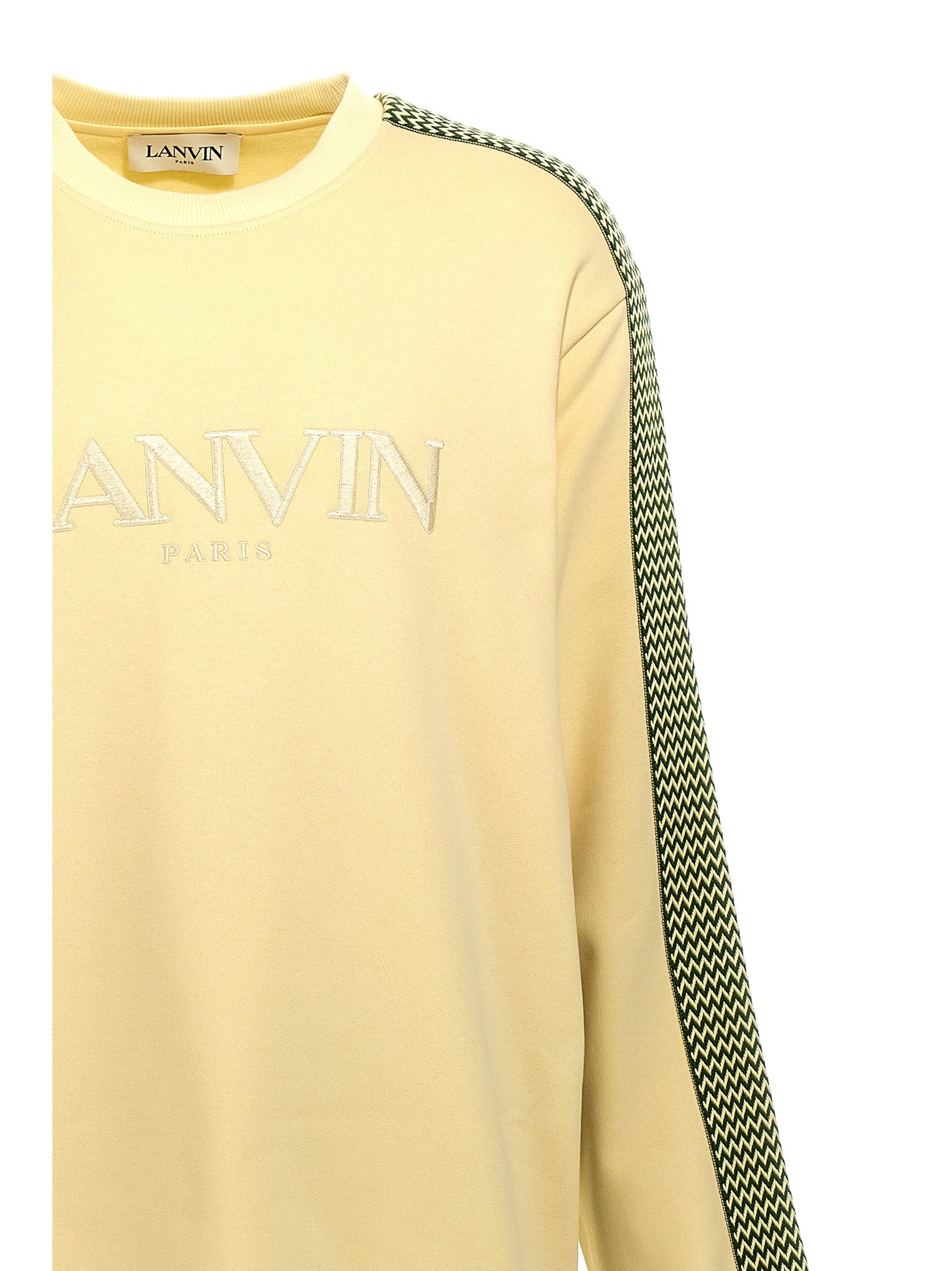 LANVIN Brodé Lanvin Side Curb Sweatshirt Yellow