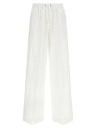 Herno Broderie Anglaise Pants White